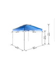 Everbilt NS-100 10 ft. x 10 ft. Blue Instant Canopy Pop Up Tent