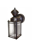 Hampton Bay Shaker Cove Mission 150° Outdoor Oiled Rubbed Bronze Motion-Sensing Wall Lantern Sconce