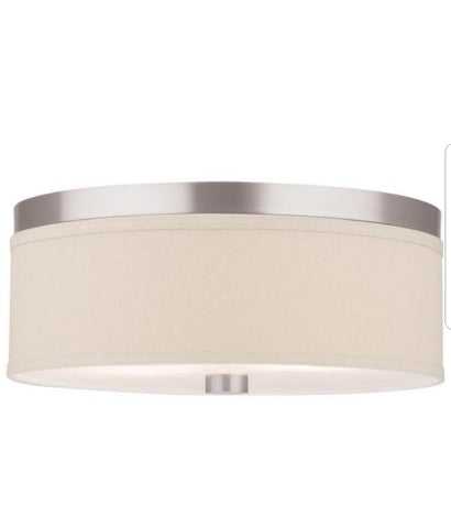 Philips Embarcadero 2-Light Satin Nickel Ceiling Fixture