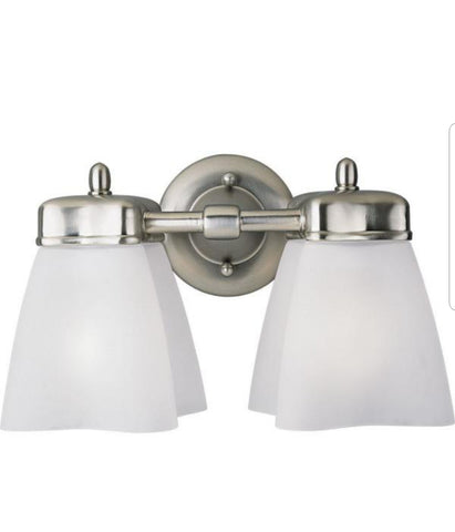 Progress Lighting Michael Graves Collection 2-Light Brushed Nickel Vanity Fixture