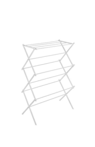 Whitmor White Wire Collection 29.5 in. x 41.75 in. Folding Drying Rack