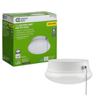 Spin Light 7 in. LED Flush Mount Ceiling Light with Pull Chain 830 Lumens 11.5 Watts 4000K Bright White No Bulbs