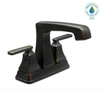 Delta Ashlyn 4 in. Centerset 2-Handle Bathroom Faucet with Metal Drain Assembly in Venetian Bronze