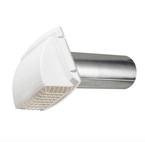 Everbilt Wide Mouth Dryer Vent Hood in White